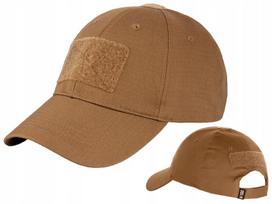 Kepurė su snapeliu taktinė Flex Rip-Stop Teflon M-Tac beisbolo kepurė su lipduku, Coyote Brown