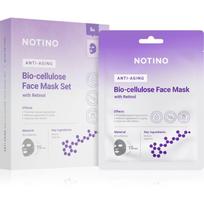 Notino Anti-Aging Bio-Cellulose Face Mask with Retinol tekstilinių veido kaukių rinkinys nuo raukšlių