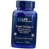 Super Omega-3, Super Omega-3 lengva nuryti, Life Extension 240 kapsulių (67346005) 240softgels