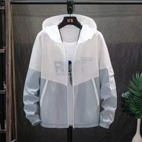 Women Summer Skin Coats Ultra Light UV Sun Protection Plus Size Hooded Windbreaker Jacket Striped Casual Outwear S