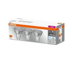 KOMPLEKTAS 3x LED elektros lemputė PAR16 GU10/6,9W/230V 6500K - Osram