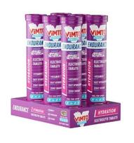 Applied Nutrition Endurance Hydration Electrolyte Effervescent Tablets, Vimto - 6 x 20 tablečių