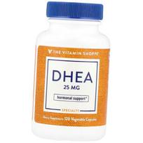 Dehidroepiandrosteronas, DHEA 25, The Vitamin Shoppe 120 kaps. (72659002) 120vcaps
