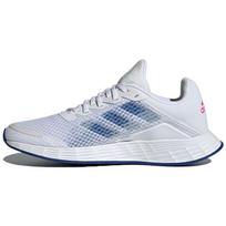 Adidas Duramo Sl Patogus audinys Sintetinė oda Žemi bėgimo bateliai Moteriški sportbačiai Balti mėlyni FY6710 36⅔