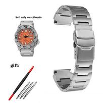 SEIKO No. 5 Laikrodžio apyrankė Raudona Dantyta Vandens Dvasia Mažas Monstras SRP307 313 SKX779 SKX781 dirželis Nerūdijančio plieno grandinėlės apyrankė 20mm sidabras