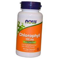 Chlorofilas, Chlorophyll 100, Now Foods 90 kaps. (70128020) 90vcaps