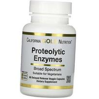 Plataus spektro proteolitiniai fermentai, Proteolytic Enzymes Broad Spectrum, California Gold Nutrition 90 kaps. (69427005) 90vcaps