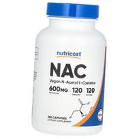Veganiškas N-acetil L-cisteinas, NAC Vegan N-Acetyl L-Cysteine 600, Nutricost (70647004) 120caps