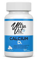 ULTRAVIT   Calcium&Vitamin D3 tabletės, 90 vnt.