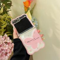 For Samsung Galaxy Z Flip 3 4 5 Case Cute Butterfly Flower Bracelet Wave Clear Shockproof Cover For Samsung Z Flip5 ZFlip5 For Z Flip 5