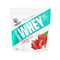 Swedish Supplements Lifestyle Whey baltymų milteliai su saldikliais, Strawberry Slush, 900 g.