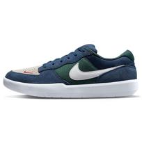 Nike Sb Force 58 Navy Noble Green Skateboard Shoes CZ2959-402 36 gray
