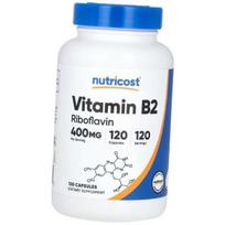 Vitaminas B2, Riboflavinas, Vitaminas B2 400, Nutricost (36647049) 30caps