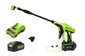 24V slėginis plovimo įrenginys GREENWORKS G24PWK4 - Įkroviklis + 4Ah akumuliatorius - 5105307UB