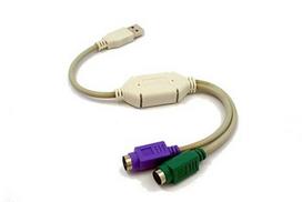 USB-> 2xPS2 (keyboard + mouse) UAPS12
