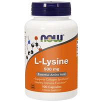 Now Foods L-lizinas 500 mg – 100 kapsulių