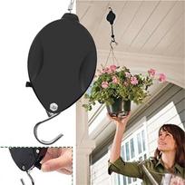 Steel Wire Telescopic Pulley Hanging Basket Pull-down Sling Garden Plant Flowerpot Hook juoda