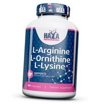 L-argininas L-ornitinas L-lizinas, L-Arginine L-Ornithine L-Lysine, Haya 100 kaps. (27405022) 100caps