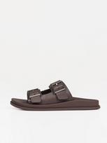 CALVIN KLEIN Moteriškos odinės basutės, CITY SANDAL BUCKLE LTH