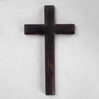 Religiniai reikmenys Krikščionių katalikų kryžiaus sienos pakabukas juodas medinis amatinis kryžiaus sienų dekoravimas 1pcs