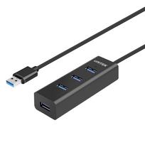 UNITEK Y-3089V01 sąsajos šakotuvas USB 3.2 Gen 1 (3.1 Gen 1) Type-A 5000Mbit/ai Juoda