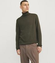 Jack & Jones vyriškas džemperis 12157417*02, alyvuogių