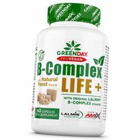B grupės vitaminų kompleksas su sveikomis mielėmis, GreenDay B-Complex Life-Forte+, Amix Nutrition 60 kaps. (36135018) 60caps