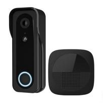 Trust išmanus WiFi vaizdo durų skambutis DOORCAM-3000 71387 dvipusis garsas vaizdo įrašymas belaidis skambutis Juoda