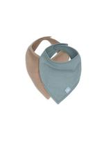 Muslino seilinukai, 2 vnt., Sea green/Biscuit, Jollein