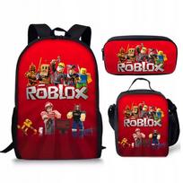 Mokyklinė kuprinės komplektas vaikams – 3 dalių, su maišeliu ir pieštuko dėklu, ROBLOX