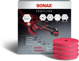 Kietas poliravimo padas SONAX , 75mm, 4vnt