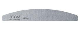 Dildė nagams Osom Professional Half Moon Shape, zebra, 180/240, 1 vnt OSOMP1824, 1/25