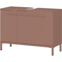 Rudos spalvos matinis spintelė po kriaukle 80x59 cm Laurino – Germania