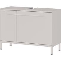 Kreminės spalvos matinis spintelė po kriaukle 80x59 cm Laurino – Germania