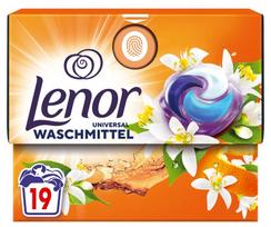 Skalbimo kapsulės LENOR All in 1 Universal Orange Blossom & Peach, 19 vnt.