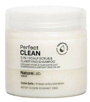 NATURE LAB. TOKYO Perfect Clean 2-In-1 Scalp Scrub & Clarifying, galvos odą valantis šampūnas, 200 ml