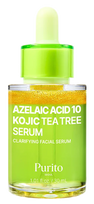 PURITO  Azelaic Acid 10 Kojic Tea Tree, odą raminantis serumas, 30 ml