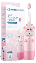NORDICS Kids CA910 Giraffe Pink, vaikams elektrinis dantų šepetėlis, 1 vnt.