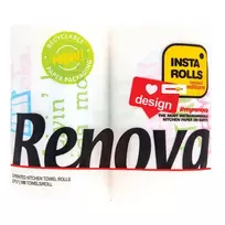 Popieriniai rankšluosčiai RENOVA DESIGN CRYSTAL PAPER PACK, 2 sl. 2 vnt. 100 lap.