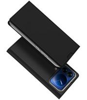 Juodas atverčiamas dėklas Xiaomi 17 Pro Max telefonui "Dux Ducis Skin Pro"