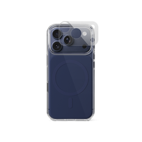 Epico MagSafe Compatible Tile Case for iPhone 17 Pro - Transparent + Dark Blue