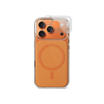 Epico MagSafe Compatible Tile Case for iPhone 17 Pro Max - Transparent + Orange