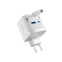Epico UltraBoost EA65C 65W GaN Charger (USB-C + USB-A + Retractable USB-C Cable)