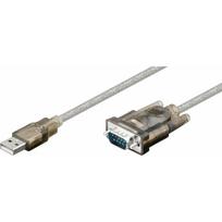 Kabel USB MicroConnect USB-A - DB-9 1.5 m Gray (USB2.0 - Serial DB9 M-M, 1,5m) | USB2.0 - Serial DB9 M-M, 1,5m | 5704174033509