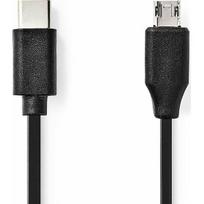 Kabel USB Nedis USB-C - micro-B 1 m Black (CCGL60750BK10) | CCGL60750BK10 | 5412810421756