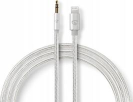 Kabel USB Nedis Lightning - mini Jack 3.5 mm 1 m Silver (CCTB39940AL10) | CCTB39940AL10 | 5412810313099