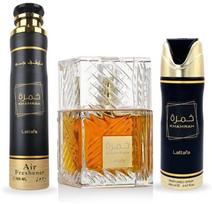 SET LATTAFA Khamrah EDP spray 100ml + DEO spray 200ml + AIR FRESHENER 300ml | 6290362341239 | 6290362341239