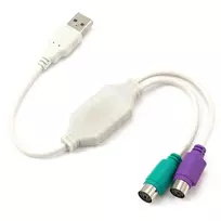 Gembird UAPS12 PS/2 kabelis 0,3 m 2x 6-p Mini-DIN USB A Balta