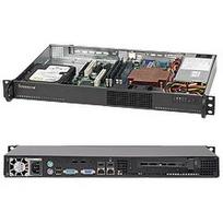 Supermicro - SuperChassis 510-203B (Black) - Rack-Montage 1U - micro ATX 200 Watt Schwarz