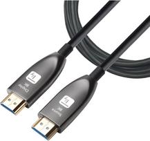 Techly High Speed - HDMI-Kabel - HDMI männlich zu 19 pin micro HDMI Type D männlich - 30 m - Glasfaser - Schwarz - Active Optical Cable (AOC)